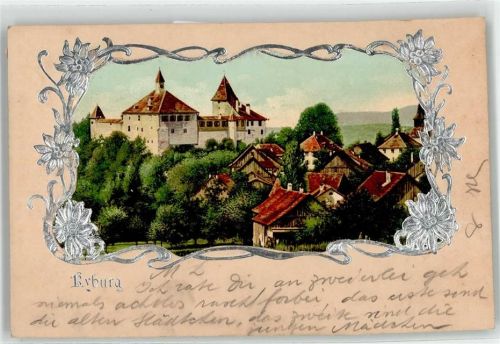 8314 Kyburg 1902 Lithographie Burg