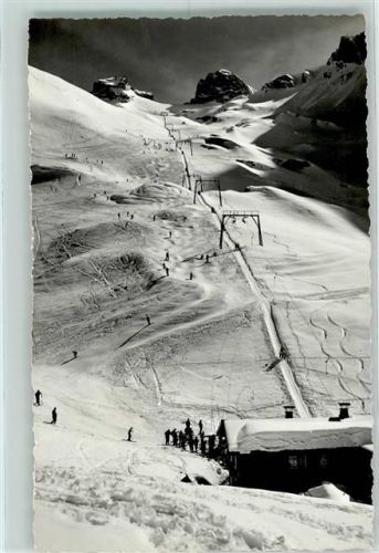 Trübsee - Skilift Trübsee-Jochpass Winter Skifahrer