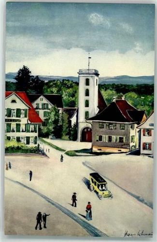 8580 Amriswil - sign.H.Lehmann Marktplatz Konzerthalle