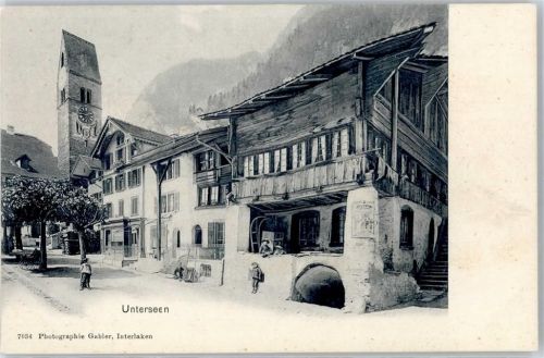 3800 Unterseen Lithographie