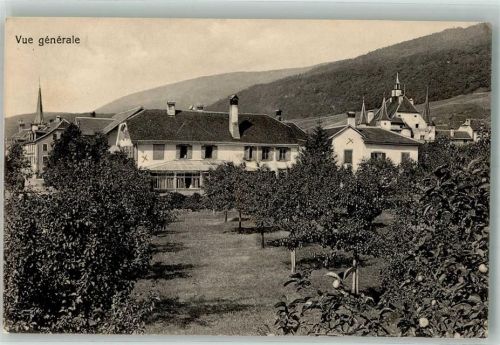 2088 Cressier NE 1923 Foto AK Pensionnat de demoiselles Villa Rafa