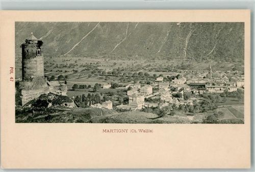 1920 Martigny - Turm Kirche