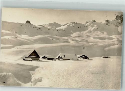 Fursch 1927 Foto AK Winter Spitzmeilen-Skigebiet