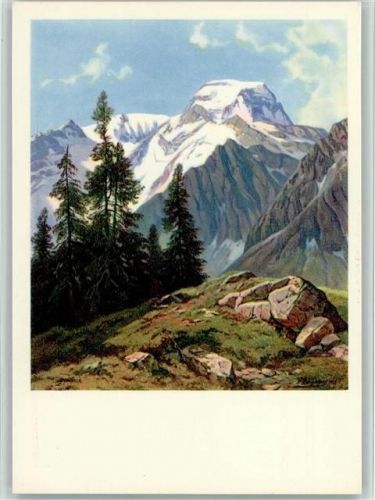 Tödi E. Bachmann Pfäffikon/Schwyz Tödi Pro Infirmis Schweiz Künstlerkarte