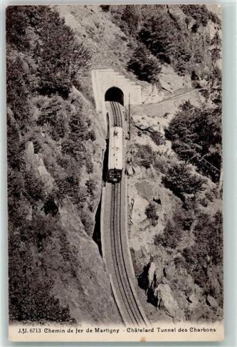 1920 Martigny Gebrauchsspuren Chemin de fer Chatelard Tunnel des Charbons