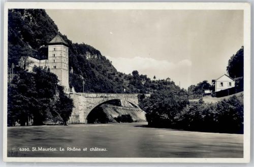 1890 St-Maurice - Burg, Brücke, Rhön