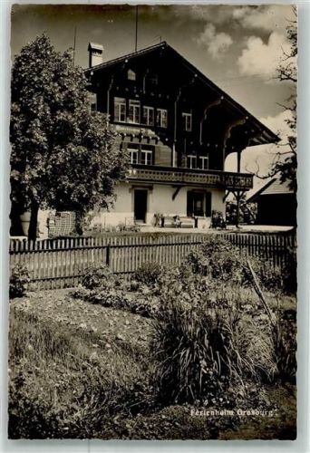 3150 Schwarzenburg 1949 Foto AK Pension Ferienheim Grasburg