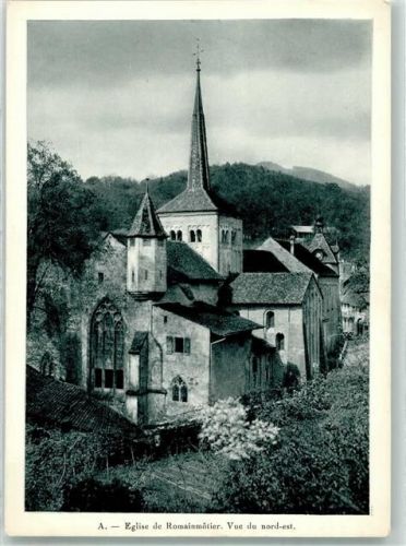 1323 Romainmôtier-Envy Foto AK Kirche