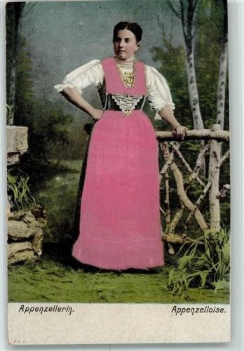 1900 AK mit Stoff Prägedruck AK