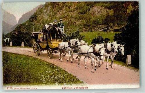 Gebirgspost Postkutsche Postkutsche Schweiz