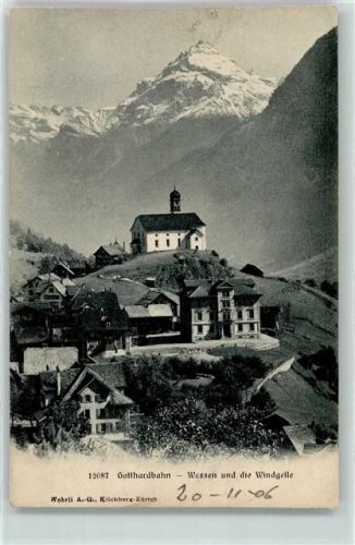 6484 Wassen UR 1906 - Kirchlein Windgälle