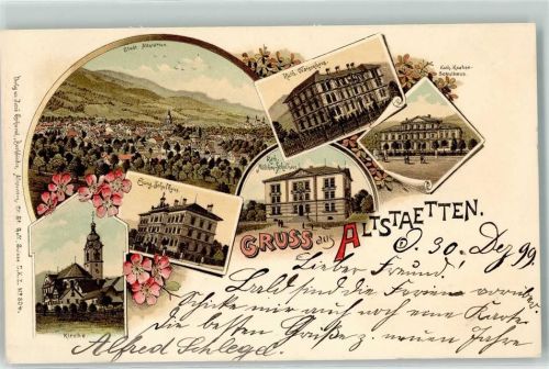 9450 Altstätten SG 1899 - Kirche Kath Waisenhaus