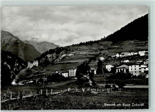 7556 Ramosch Gebrauchsspuren Ruine Tschanüff