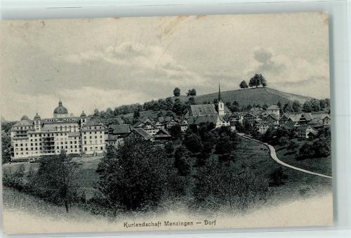 6313 Menzingen 1906 Gebrauchsspuren Kurlandschaft