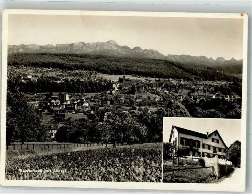 9220 Bischofszell 1940 Foto AK Gasthaus Hummelburg Feldpost Sulgen