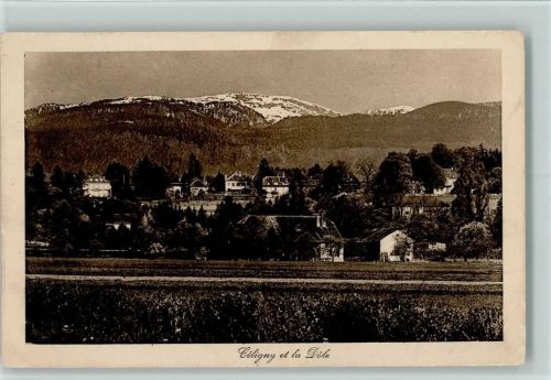 1298 Céligny Bossey 1926 Gebrauchsspuren Teilansicht AK Verlag Charnaux 61245