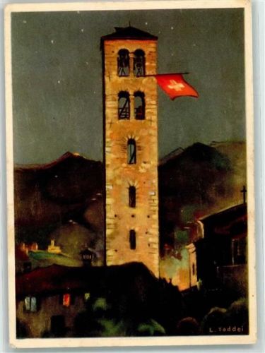 9213 Hauptwil - sign. Taddei Bundesfeierkarte 1938