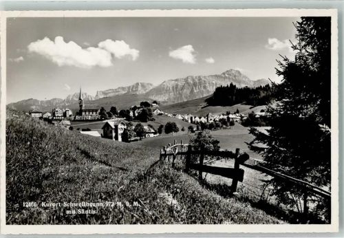 9103 Schwellbrunn Gebrauchsspuren Säntis Foto Gross