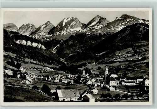 9652 Neu St. Johann - Nesslau mit Churfirsten