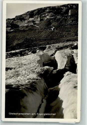 3823 Eigergletscher 1935 - Eigergletscher Gletscherspalten