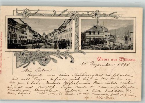 6130 Willisau 1898 Foto AK Gruss aus