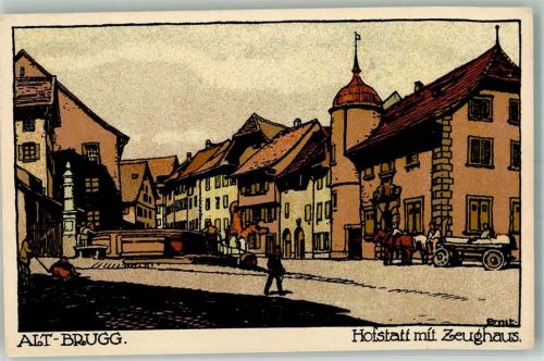 5200 Brugg AG Künstlersteindruck Zeughaus Hofstatt