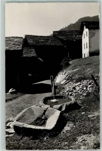 1936 Verbier Gebrauchsspuren Alter Brunnen