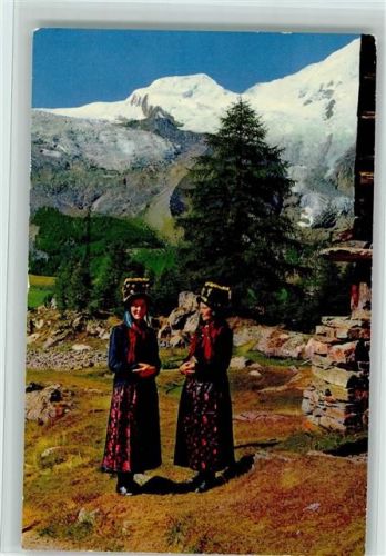 3906 Saas-Fee - Trachtenfrauen Alphubel