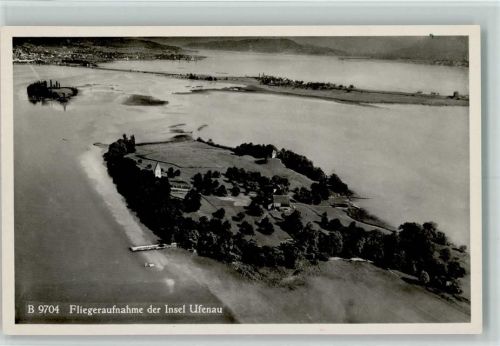 Ufenau Insel 1949 - Fliegeraufnahme der Insel Ufenau