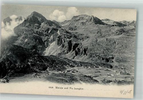 7516 Maloja 1906 Foto AK Piz Lunghin