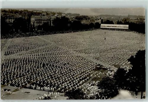 1200 Genève Genf 1925 Foto AK Massen Gymnastique AK