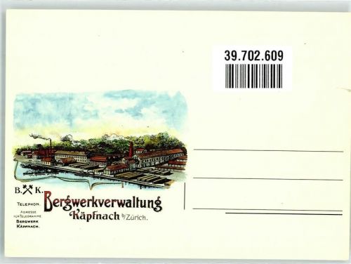 8810 Horgen - Bergwerksverwaltung Käpfnach Tag der Briefmarke