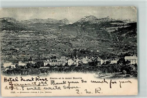 3960 Sierre 1900 Gebrauchsspuren Mont Bonvin