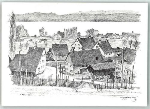 8712 Stäfa KEINE AK sign. J.E. Mutzmalen Zürcherische Vereinigung für Heimatschutz Künstlerkarte