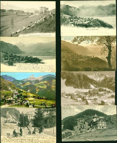 Kanton Waadt Lot mit 50 AK, 1898-1924 wenige danach; überwiegend gute Erhaltung, teils gelaufen Sammlung Schweiz Posten 21 bis 100 AK