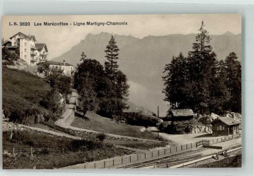 1923 Les Marécottes - Eisenbahnlinie Martigny-Chamonix