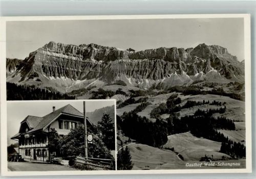 6197 Schangnau Foto AK Gasthaus Wald