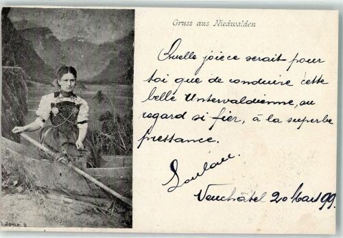 1899 - Nidwalder Trachtenmädchen