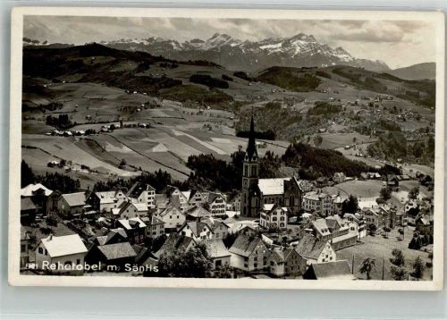 9038 Rehetobel 1928 Foto AK Kirche
