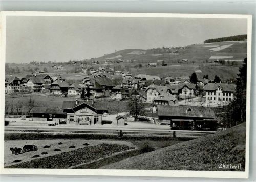 3532 Zäziwil 1931 Foto AK Bahnhof