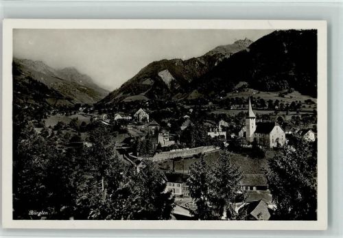 6463 Bürglen UR - Panorama Kirche