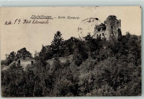 4448 Läufelfingen 1908 - Ruine Homburg