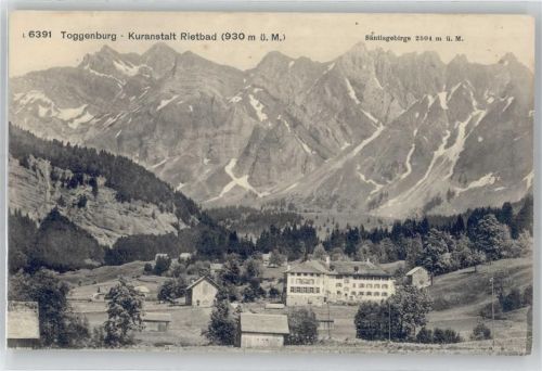 9651 Rietbad Ennetbühl Gebrauchsspuren Kuranstalt, Säntis
