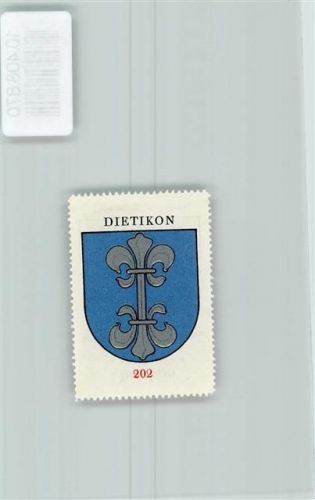 8953 Dietikon - Vignette Wappen Kaffee Hag ca 1920-1940 Lilie