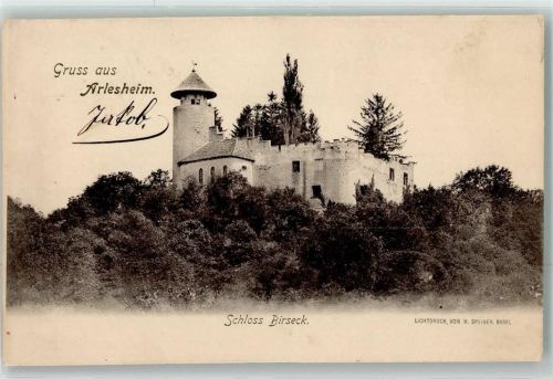 4144 Arlesheim 1905 Gebrauchsspuren Schloss Birseck