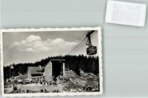 Schwägalp Privatfoto KEINE AK Sänits- Schwebebahn Gasthaus