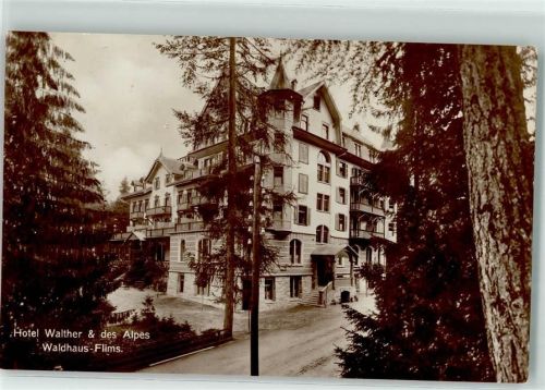 Waldhaus 1914 - Hotel Walther und des Alpes