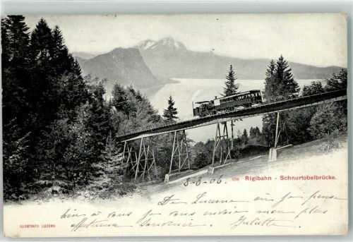 Rigibahn 1906 - Schnurtobelbrücke