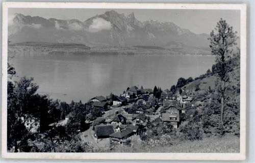 3654 Gunten Foto AK Thunersee Stockhorn
