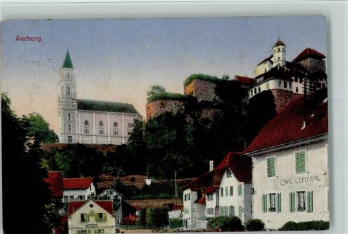 4663 Aarburg - Festung Aarbuerg Kirche Cafe Central Feldpost